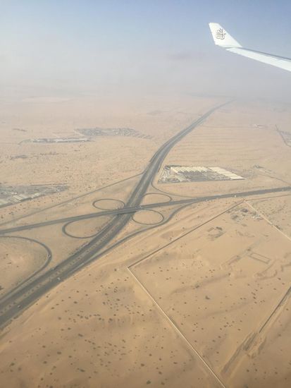 Anflug auf Dubai
