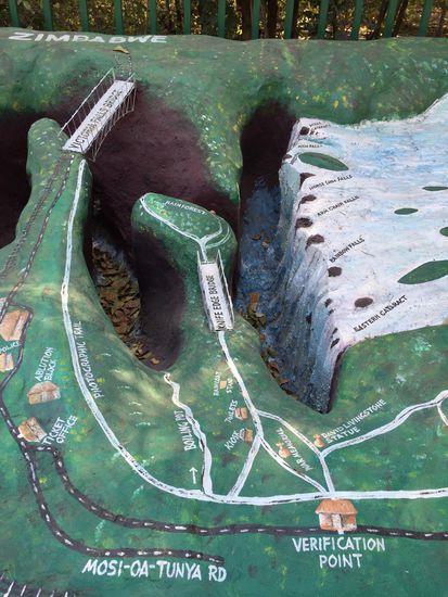 Modell der Viktoriafälle