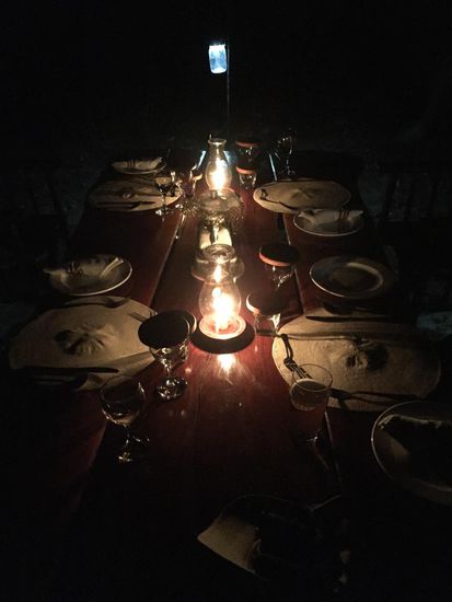 Abendessen unter freiem Himmel