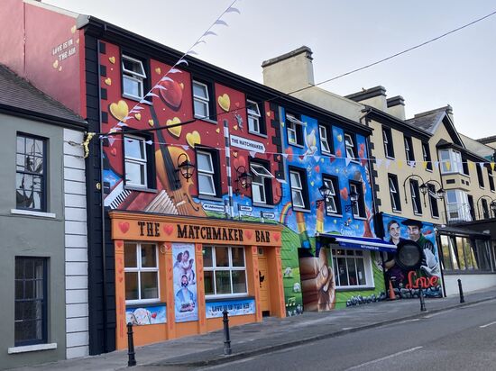 Das jährliche Matchmaker Festival Lisdoonvarna findet im September statt. 
Blick aus unserem Hotel
