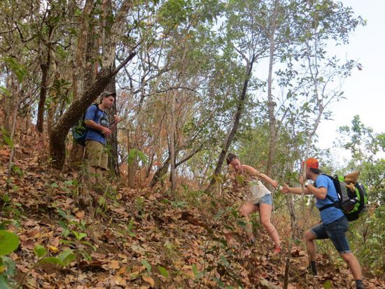 Es ging immer wieder sehr steil auf und ab