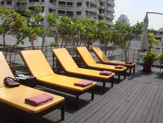 Dachterrasse im Hotel Heritage