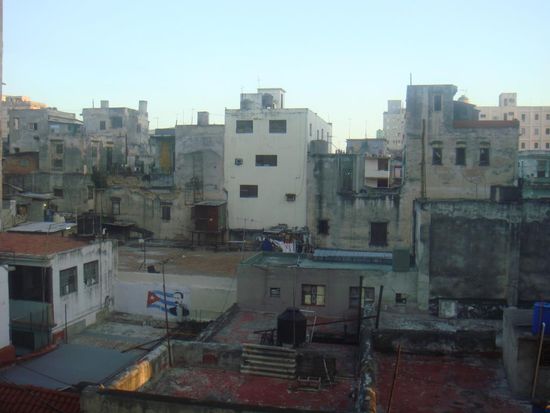 Blick aus unserem Hotelzimmer... 