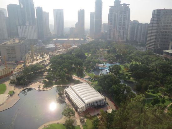 Blick auf den KLCC Park