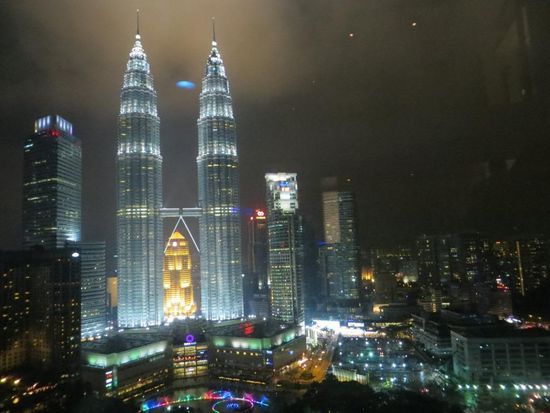 Ausblick aus der Skybar im Traders