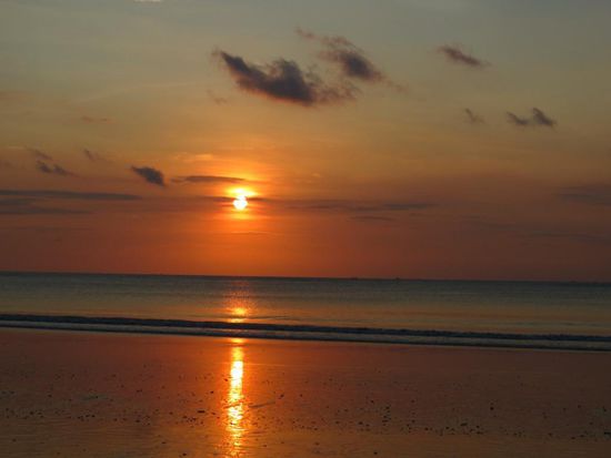 Strand von Jimbaran am Abend