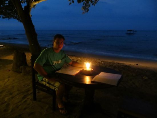 Abendessen am Strand