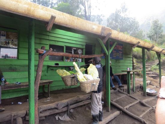 Wiegestation der Schwefelträger