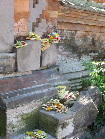 Opfergaben in den Straßen Ubuds