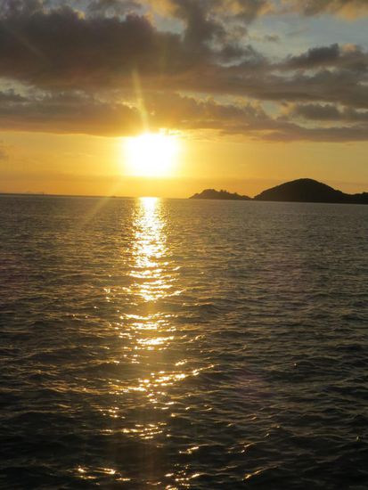 Sonnenuntergang auf dem Meer