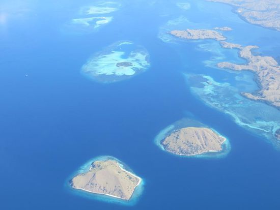 Indonesische Inseln von Oben