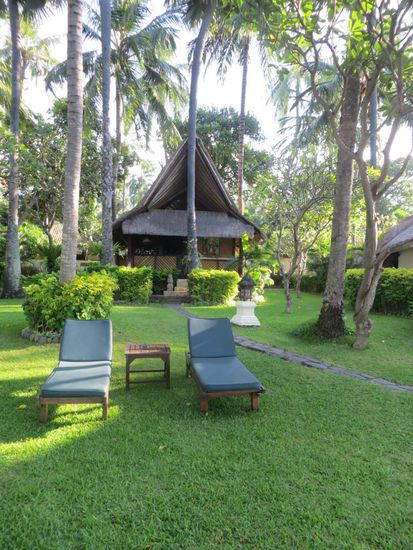 Unser Beachfront-Bungalow im Alam Anda