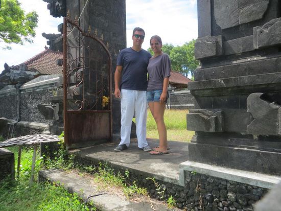 Tempelbesichtigung unterwegs