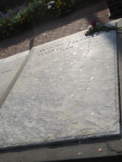 Grab von Benjamin Franklin