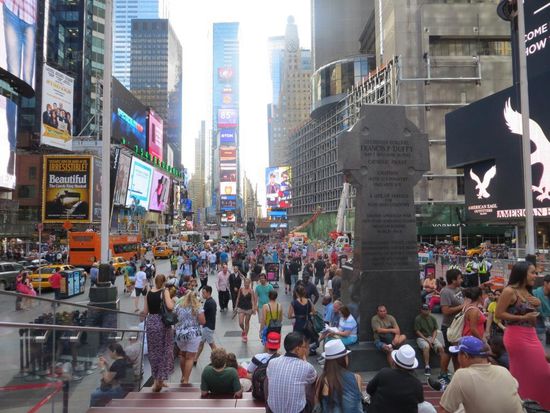 Trubel auf dem Times Square