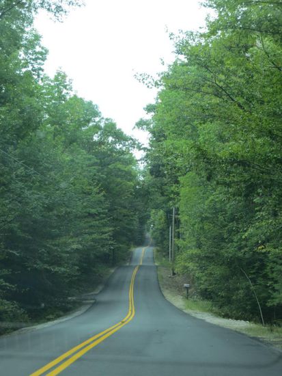Auf der Fahrt zurück nach New Hampshire