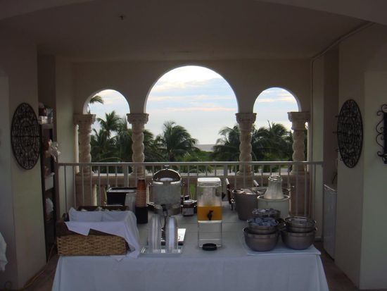 Frühstück auf der Dachterrasse