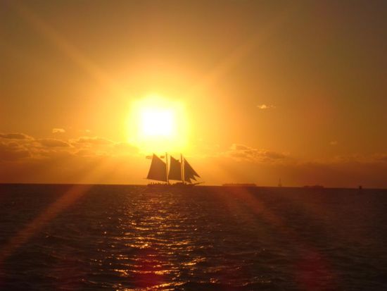 Sonnenuntergang am Mallory Square