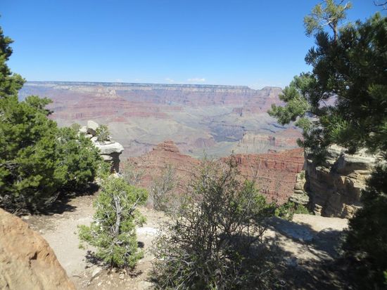 Erster Blick auf den Grand Canyon