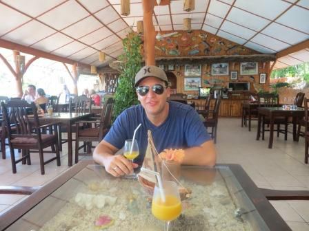 Auf der Terrasse des Hotel L´Ocean