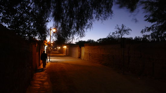 San Pedro während der Dämmerung