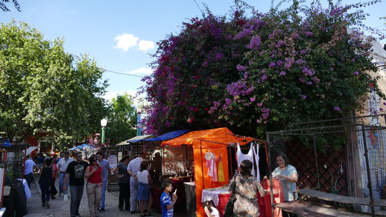 Der bunte Markt, den wir sonntags nachmittags uns anschauten