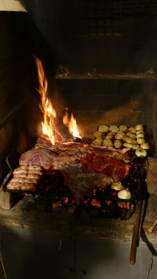 Asado im Hostel