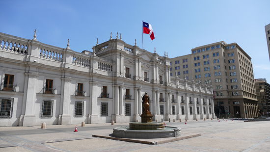 Unterwegs im Zentrum von Santiago...
