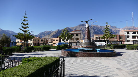 Die plaza in Cabanaconde
