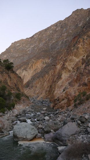 Geschafft! Vom Colca-Fluss aus waren es noch etwa 20 min bis nach San Juan de Chuccho.