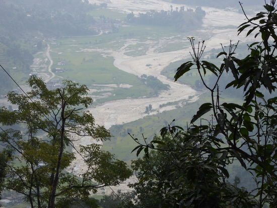 Da unten sind wir heute gestartet... und wir sind nur auf halber Strecke!