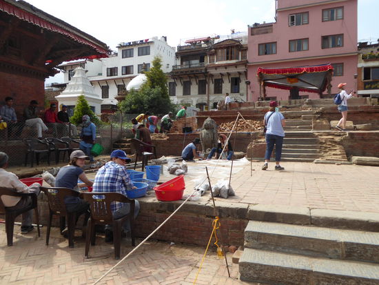 Wiederaufbauarbeiten