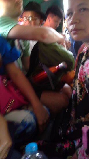 Erster Minibus: nicht genug Platz um ein vernünftiges Foto zu schießen