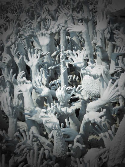 Die Hände symbolisieren das Verlangen