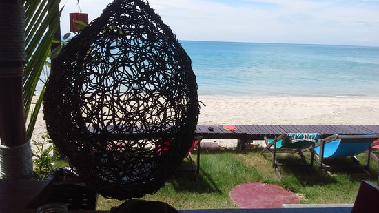 Rumhängen auf unserer Terrasse