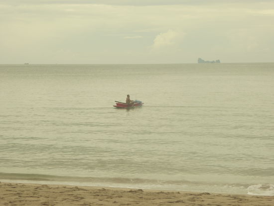 Unser Nachbar am Fischen