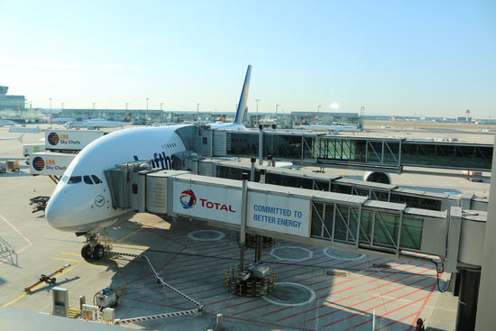 Kurz vorm Flug mit der A380 nach Miami