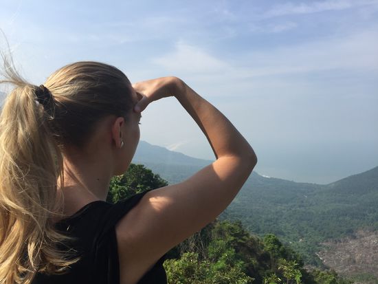 Dank Wetter hat man sogar recht weiten Ausblick 