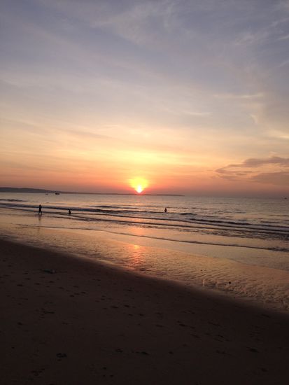 ...aber wir haben es geschafft: Sonnenauf- und -untergang am Strand gesehen
