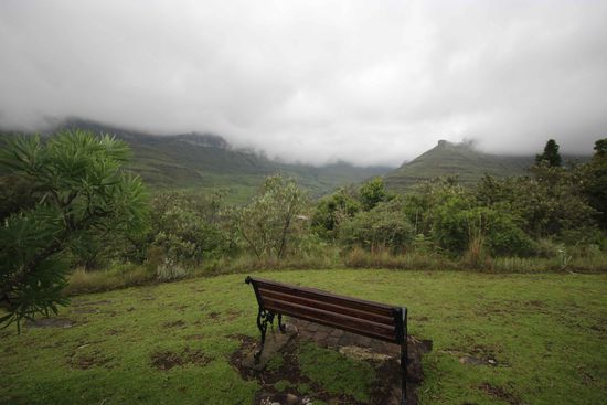 Ein wolkenverhangener Ausblick