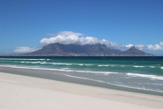 Blick vom Bloubergstrand