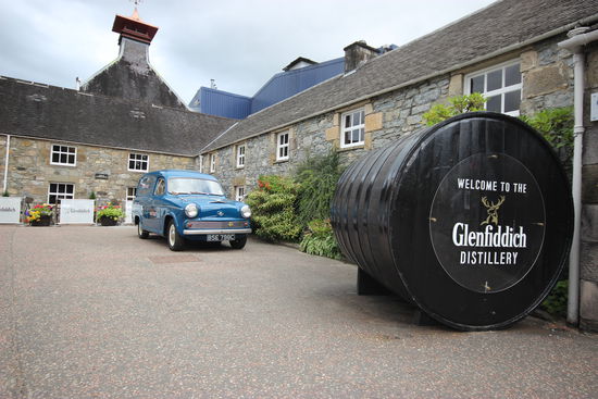 Das Anwesen der Destillerie ist schon genial