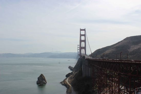 Wäre es nicht so diesig, hätte man mehr von SF erkennen können 