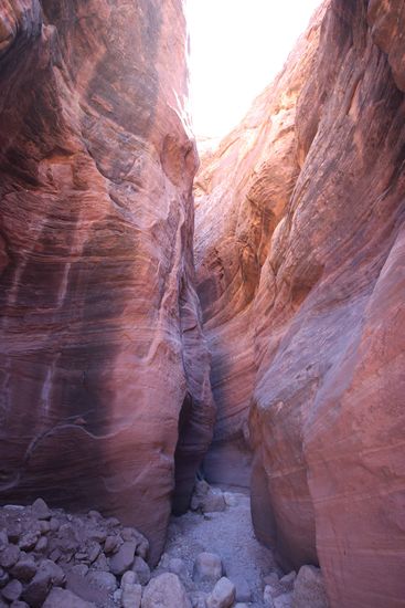 Wird immer schmaler und dunkler hier