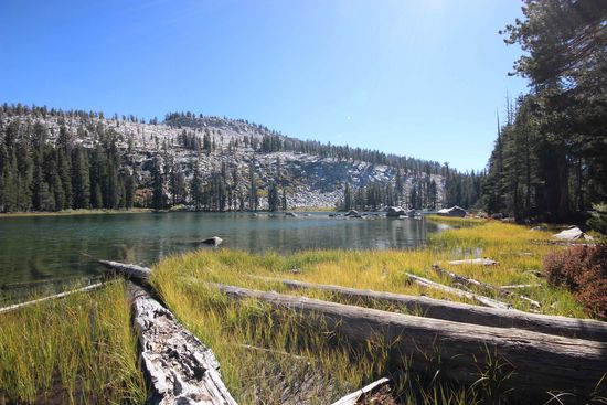 Der erste Blick auf den Weaver Lake