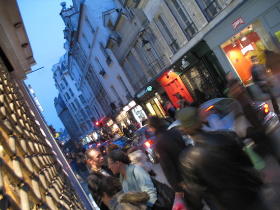 Rue de francs Bourgeois ... hier steppt die Kuh!