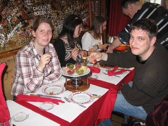 Hier noch beim Vorspeisenteller