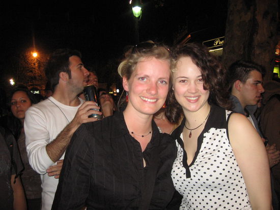Hier z.B. Kathi mit Caroline aus Paris!