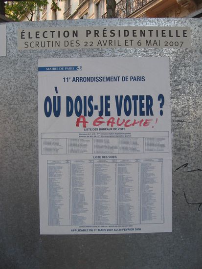 Noch wissen viele nicht, was sie waehlen (man waehlt laut Aussage der Franzosen bei dieser Wahl auch nicht FUER etwas, sondern nur GEGEN etwas, um das Schlimmste zu verhindern!)