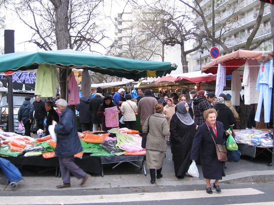 Marktgewühl in Belleville
